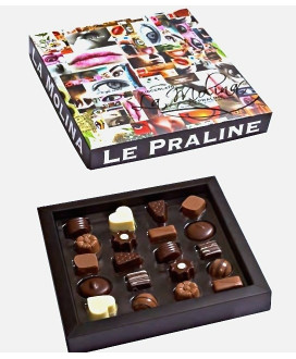 Vendita online scatola praline La Molina. Shop on line scatole regalo praline assortite artigianali lavorate a mano