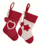 1 Epiphany Sock - Red/White - 27cm 