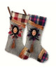1 Calza - Grigia con Befana - 34cm