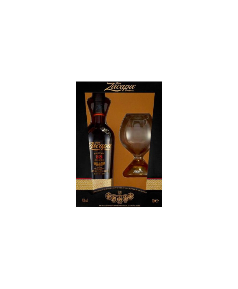 vendita online zacapa 23 anni con bicchire rum invecchiato shop on line rhum del guatemala sud america miglior prezzo