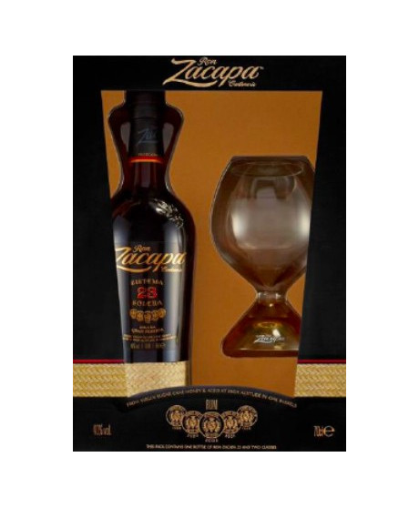 vendita online zacapa 23 anni con bicchire rum invecchiato shop on line rhum del guatemala sud america miglior prezzo