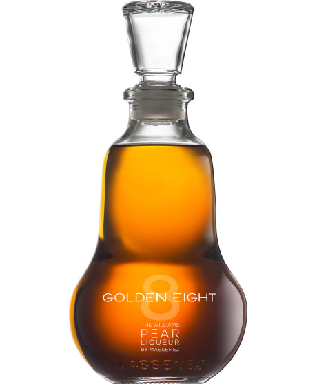 Shop online brandy pears Golden Eight The Williams Liqueur By Massanez. Pear-shaped bottle Shop online brandy pears Golden Eight The Williams Liqueur By Massanez. Pear-shaped bottle
