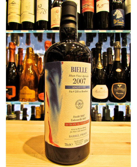 Vendita online Rum Bielle Edizione limitata Velier 70 anni. Rhum Vieux Agricole Barrel Proof 218 10 Tropical years old