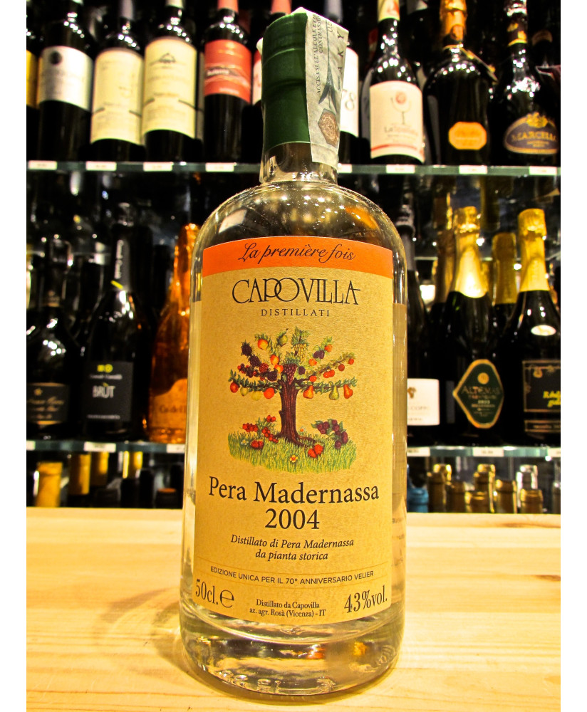 Shop online italian fruit distillate Capovilla Pear Madernassa limited edition 70th Velier Anniversary. Best price