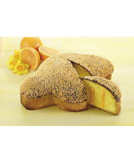 Shop online Italian Easter cake Flamigni. Online sale colomba with orange cream covered with dark chocolate, best price