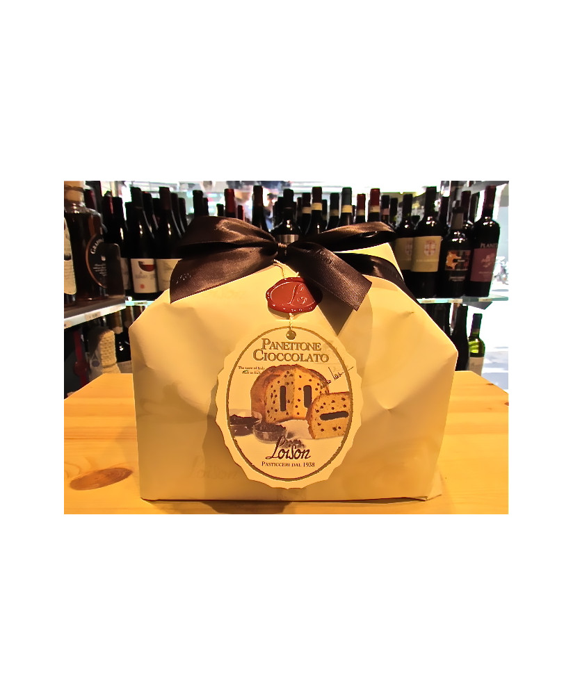 Vendita online panettoni artigianali Loison di Costabissara (Vi). Shop online panettone con crema e gocce di cioccolato. Miglior