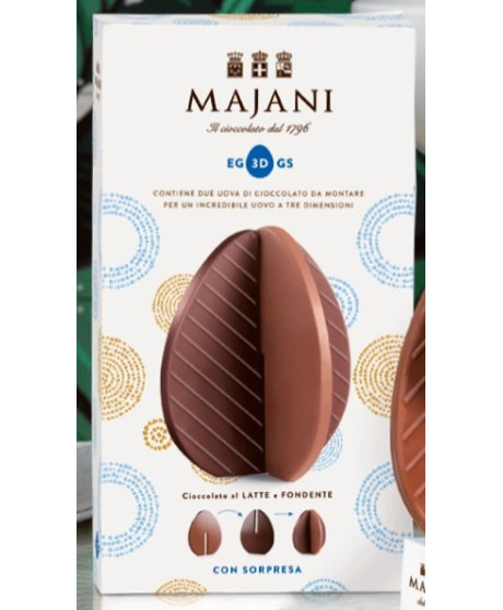 Vendita online uova di Pasqua Bigusto Majani. Shop on line Uovo metà di cioccolato al latte e metà fondente. Miglior prezzo on l Vendita online uova di Pasqua Bigusto Majani. Shop on line Uovo metà di cioccolato al latte e metà fondente. Miglior prezzo on l
