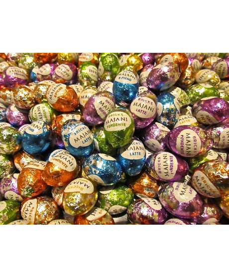 Vendita online Ovetti di Pasqua Majani di Bologna di cioccolato al latte e fondente assortiti incartati floreali, €30.00 al Kg. Vendita online Ovetti di Pasqua Majani di Bologna di cioccolato al latte e fondente assortiti incartati floreali, €30.00 al Kg.