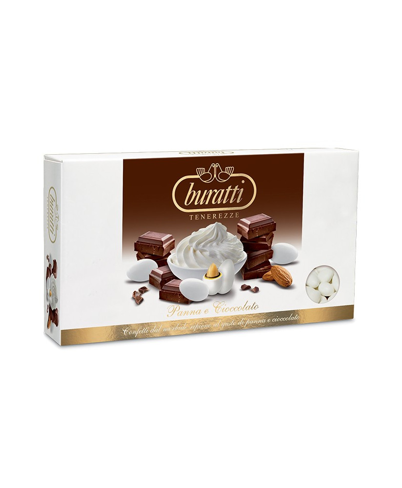 Buratti Italian Sugared Almonds Tenerezze online sales. Buy online dragees Creame and Chocolate Taste