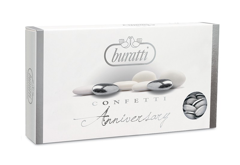Confetti Buratti Argento alla mandorla vendita online. Shop on-line confetti  avola