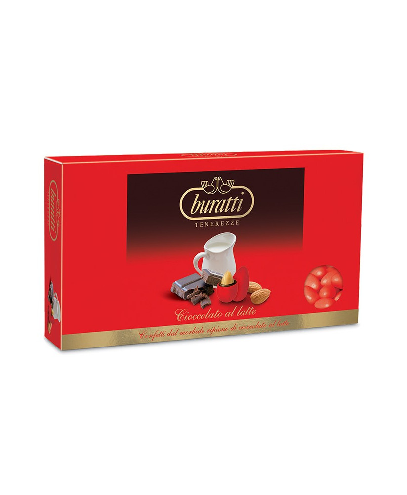 Buratti - Sugared Almonds - Milk Chocolate - Red - 1000g