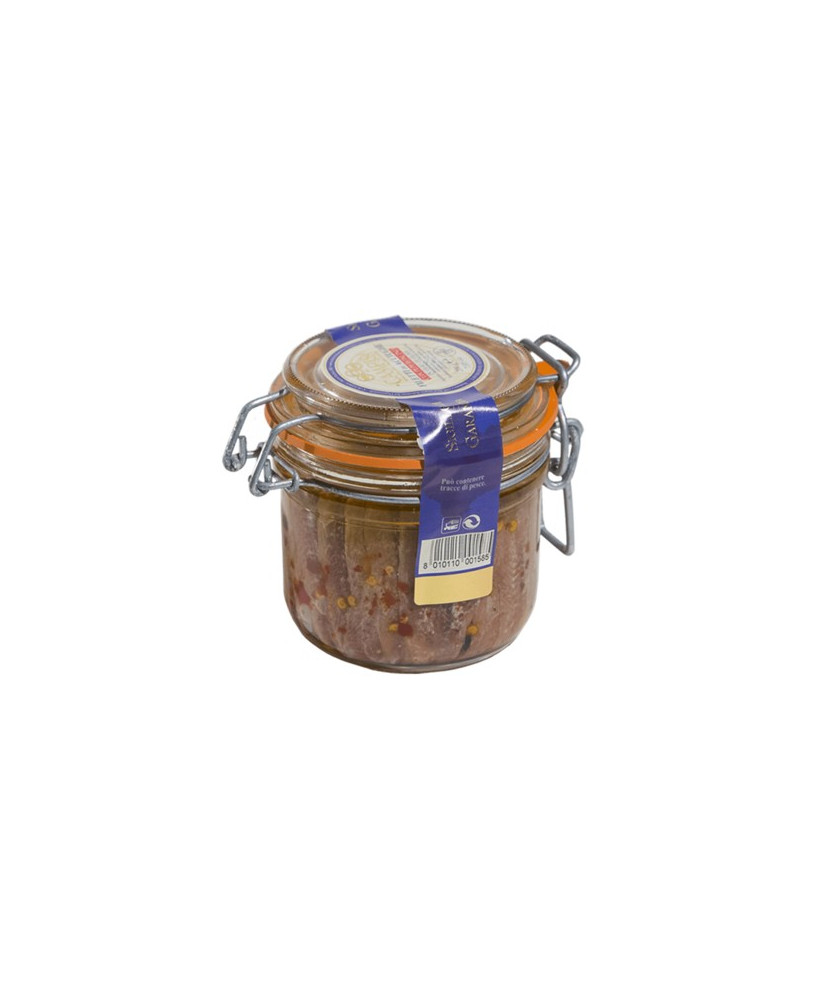 Campisi - Filetti di Acciughe in Olio di Oliva con Peperoncino - 200g