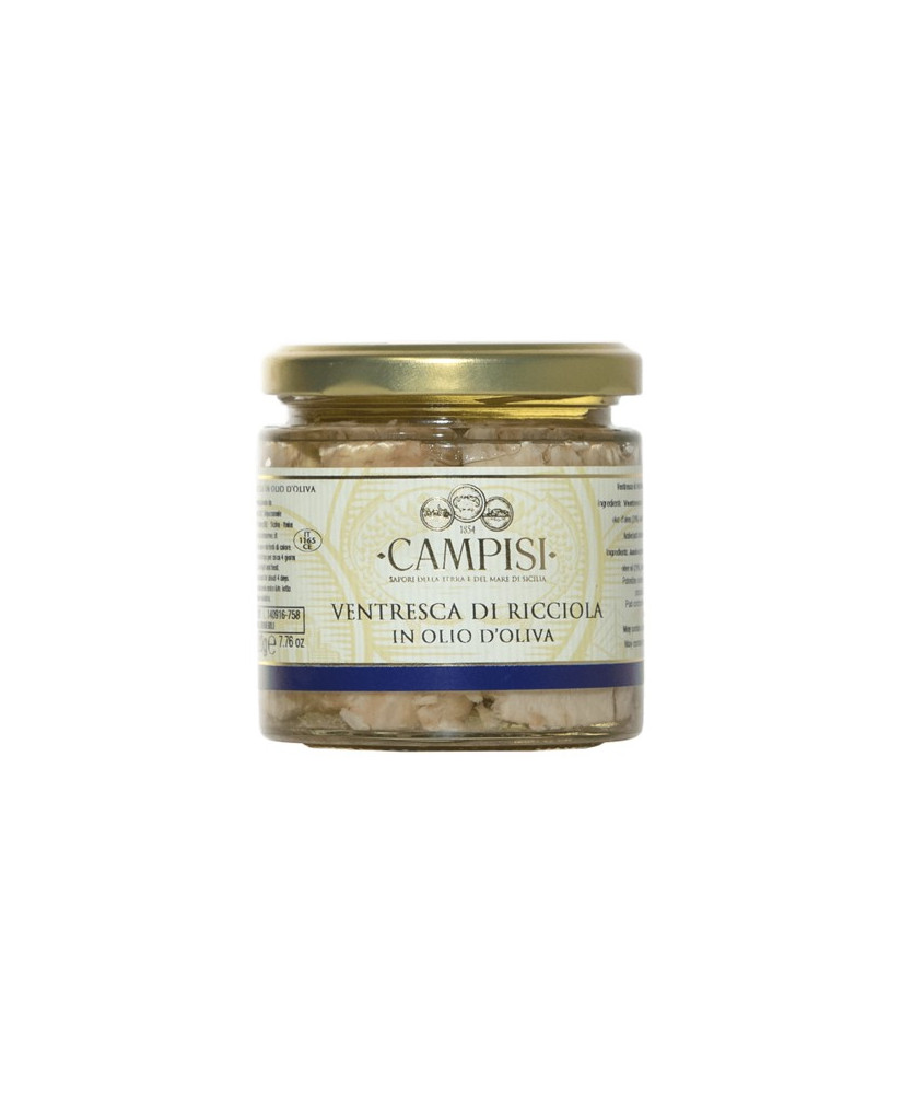 Vendita online Campisi ventresca di ricciola. Shop on line sottoli, bottarga Campisi, Marzamemi, Pakino