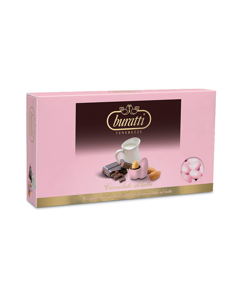 Buratti - Sugared Almonds - Milk Chocolate - Pink - 1000g