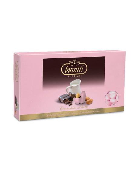 Buratti - Sugared Almonds - Milk Chocolate - Pink - 1000g