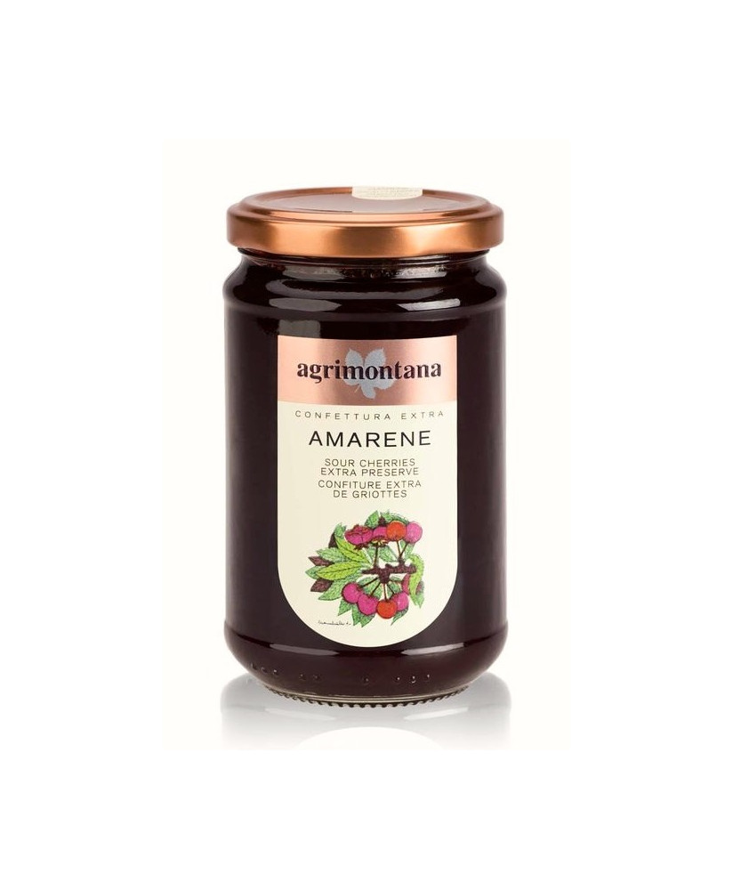 Vendita online Confettura Extra di Amarene Agrimontana. Shop on line e miglior prezzo marmellata di amarene italiana di produzio