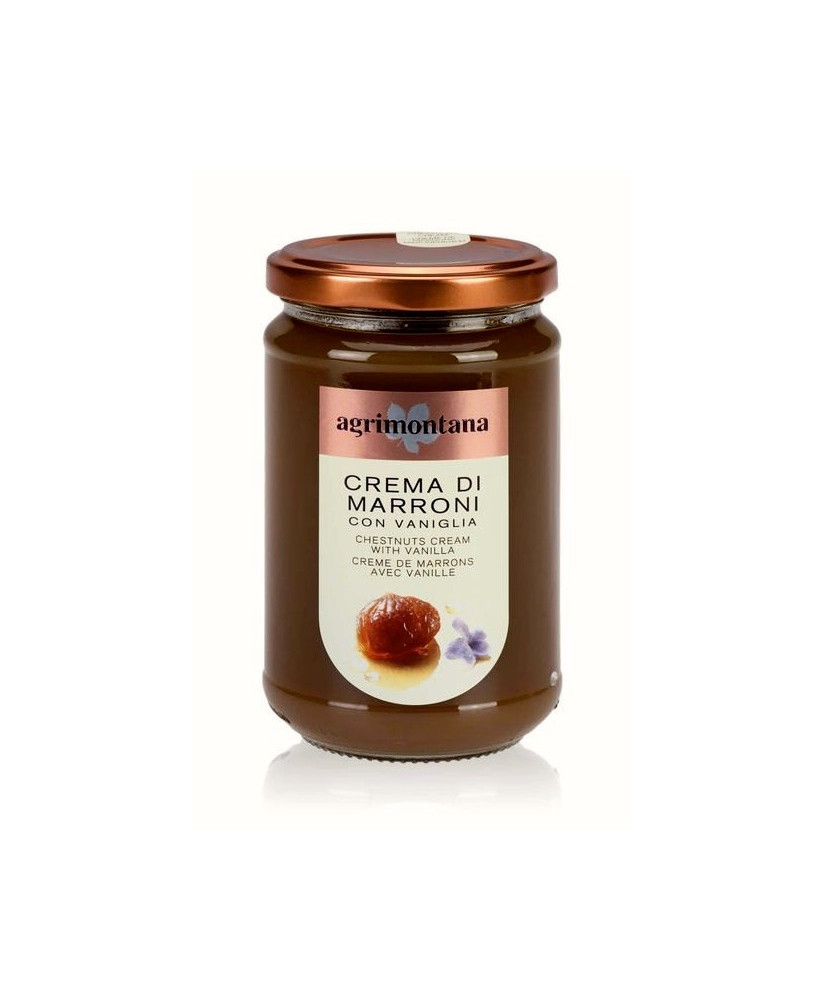 Vendita online Crema di Marroni con Vaniglia Agrimontana. Shop on line e miglior prezzo marmellata di castagne italiana di produ