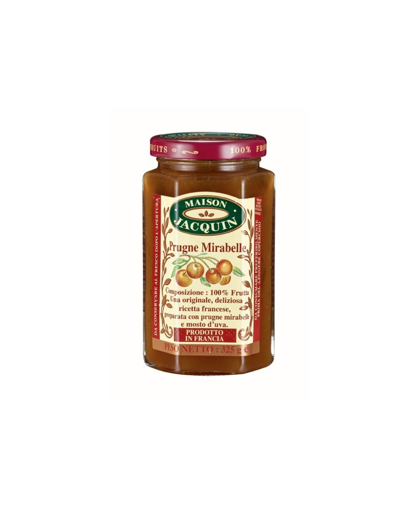 vendita online marmellate di prugna al 100% di sola frutta francesi shop on-line marmellata francese della maison jacquin prugne