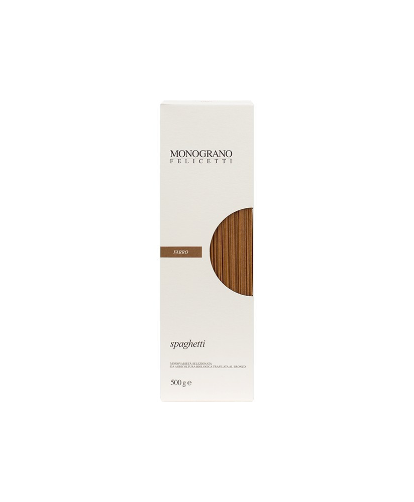 Online sales Felicetti pasta biological ORGANIC EMMER WHEAT. Shop online Felicetti pasta factory Monograno of organic semolina s