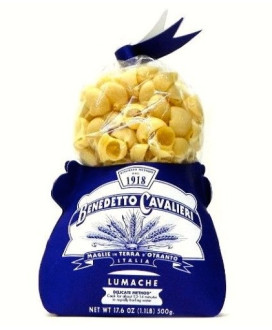 Vendita online pasta Benedetto Cavalieri Lumache. Pastificio artigianale di maglie pugliese. Shop on line pasta Cavalieri