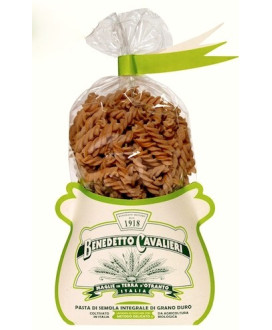 Vendita online pasta Benedetto Cavalieri integrale biologica. Pastificio artigianale. Fusilli di semola integrale di grano