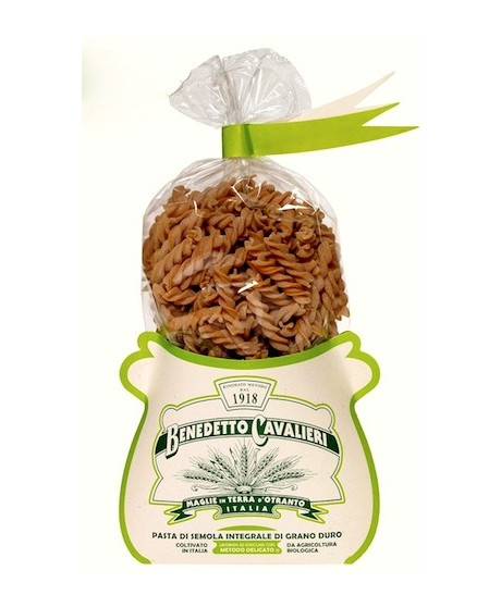 Pasta Cavalieri - Fusilli Whole Wheat Pasta - 500g