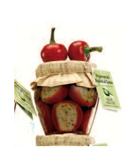 Vendita online Peperoncini Piemontesi Ripieni al Tonno in Olio Extra Vergine di Oliva - Olive Nostre. Shop on line peperoni ripi