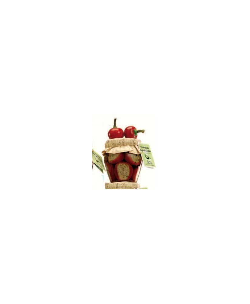Online sales Piedmontese Peppers Stuffed with Tuna in Extra Virgin Olive Oil​​. Shop online and buy Italian stuffed peppers. Pic