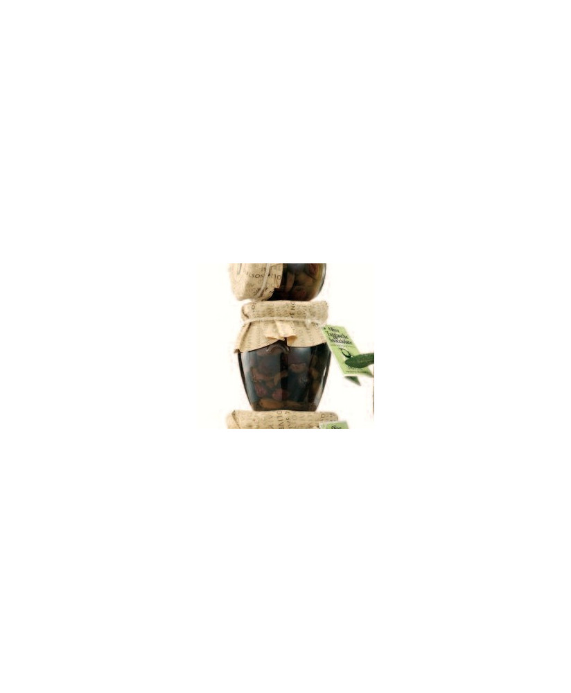 Vendita online Olive Taggiasche Snocciolate in vasetto di vetro - Olive Nostre. Shop on line olive taggiasche snocciolate. Sott'