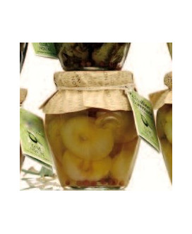 Vendita online Cipolline Borrettane Sott'olio extra vergine di oliva -  Olive Nostre. Shop on line Cipolle sott'aceto e olio Lig
