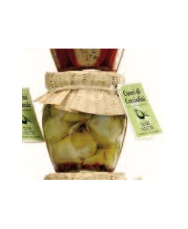 Vendita online Cuori di Carciofini Sott'olio extra vergine di oliva -  Olive Nostre. Shop on line Carciofi sott'aceto e olio Lig