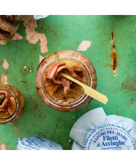 Online sales Anchovy Fillets - Inaudi. Shop online Fillets of Anchovies Ligurian olive oil. Buy on line Italian Pickles quality