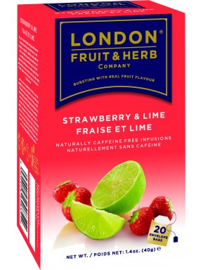 London Fruit & Herb - Strawberry & Lime - 20 Sachets