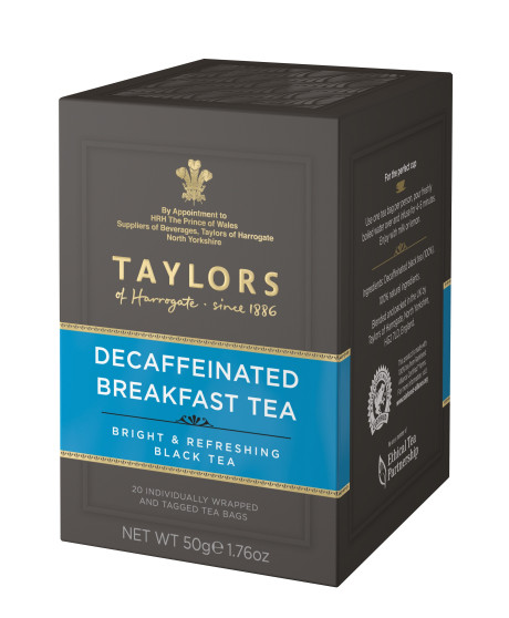 Taylors - Decaffeinated Breakfast Tea - 20 Filtri - 50g