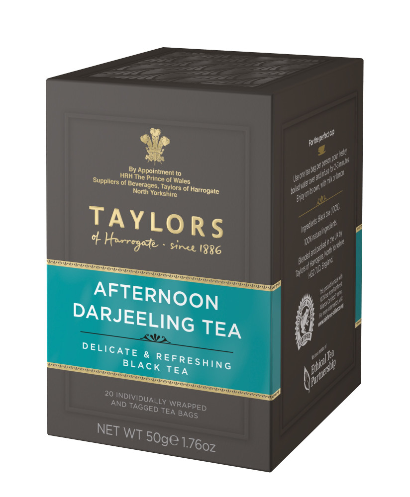 vendita online tè inglesi in bustine taylors of harrogate afternoon darjeeling tea shop on line te inglese darjeeling miglior pr