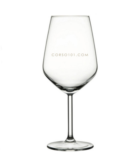 Vendita online bicchiere in vetro da Vino firmato Corso101.com