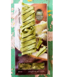 Vendita online Pasta artigianale di semola di grano duro dell'azienda ligure Frantoio d'Oneglia. Shop on line Pasta al Pesto