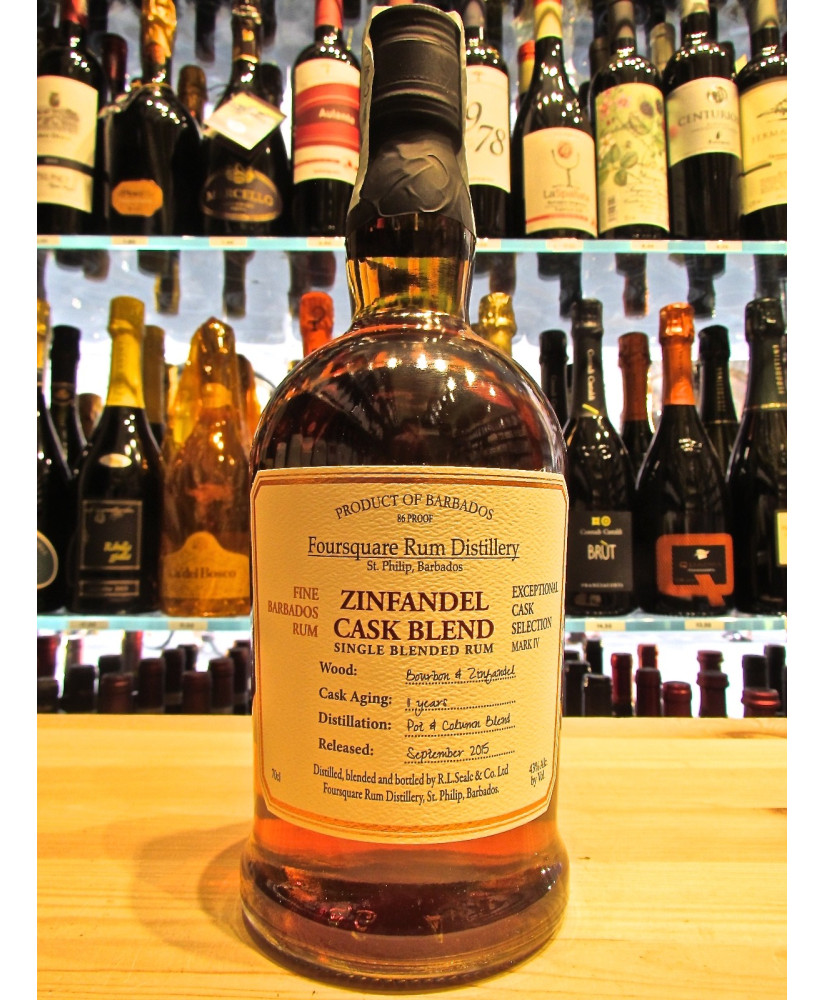 Vendita online Rum Foursquare Zinfandel Cask Finish 11 anni. Shop online ron delle Barbados. Miglior prezzo on line