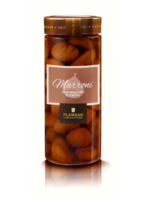 (2 BOTTLES) Chestnuts with brandy liqueur and cocoa - 760g