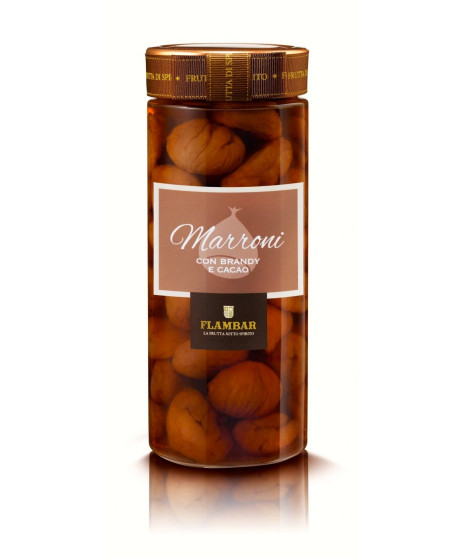 (2 BOTTLES) Chestnuts with brandy liqueur and cocoa - 760g