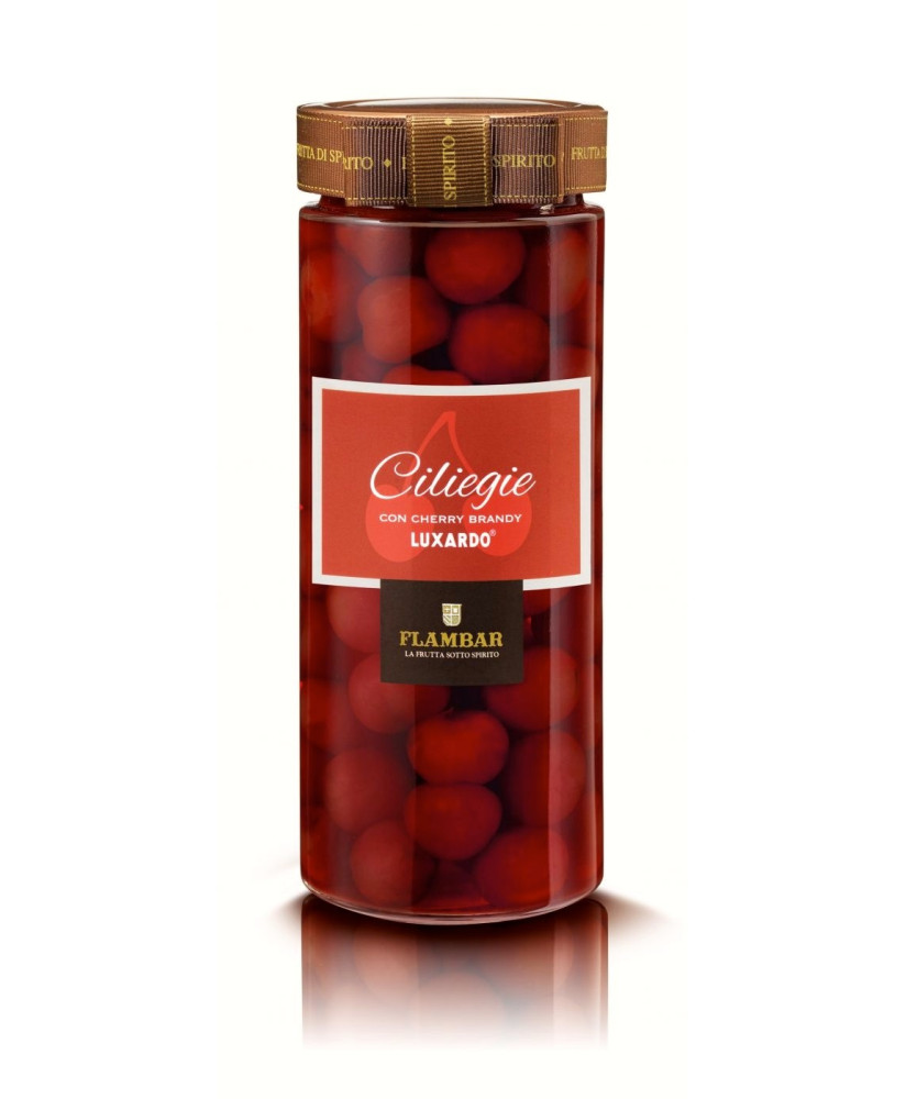 Flambar - Ciliegie con Cherry Brandy Luxardo - 640g - Prodotto Astucciato