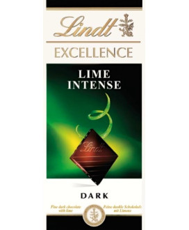 Novità 2014! Vendita online tavolette di cioccolato Lindt & Sprüngli Exellence fondente amaro con Lime in scorza, Lime Intense.