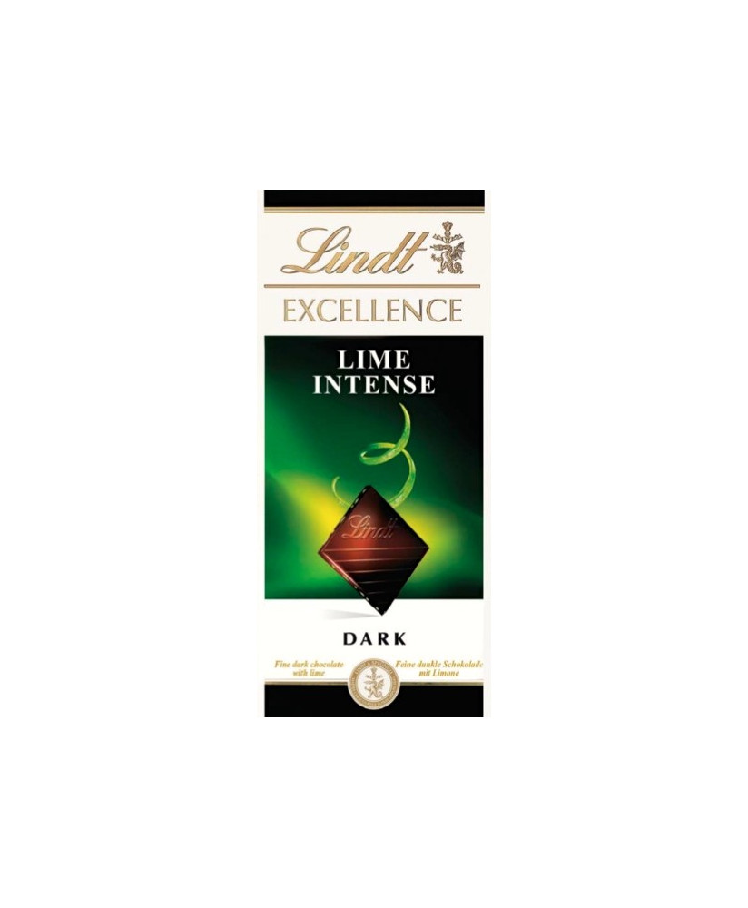 Novità 2014! Vendita online tavolette di cioccolato Lindt & Sprüngli Exellence fondente amaro con Lime in scorza, Lime Intense.