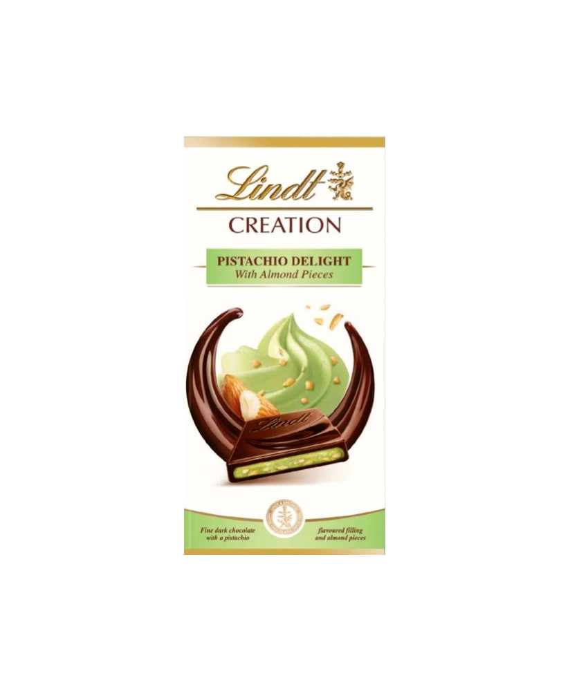 Novità 2014! Vendita online tavolette di cioccolato Delizia al Pistacchio Lindt & Sprüngli Creation di cioccolato fondente con m