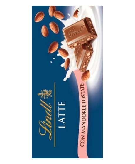 Buy Online sales milk chocolate bars with almonds Lindt & Sprüngli, the original recipe. Shop online tablets