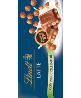 Vendita online tavolette di cioccolato Lindt & Sprüngli al latte con nocciole intere, ricetta originale. Shop on line tavolette