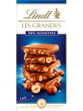 Lindt - Les Grandes - Milk Chocolate with Whole Hazelnuts - 150g