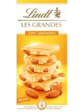 Lindt - Les Grandes - White Chocolate with Whole Almonds - 150g