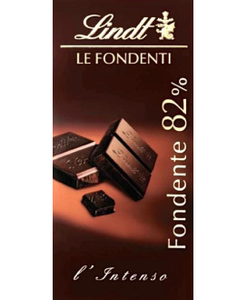 Vendita online tavolette di cioccolato Lindt & Sprüngli, L' Intenso, di cioccolato fondente amaro extra 82%. Shop on line tavole