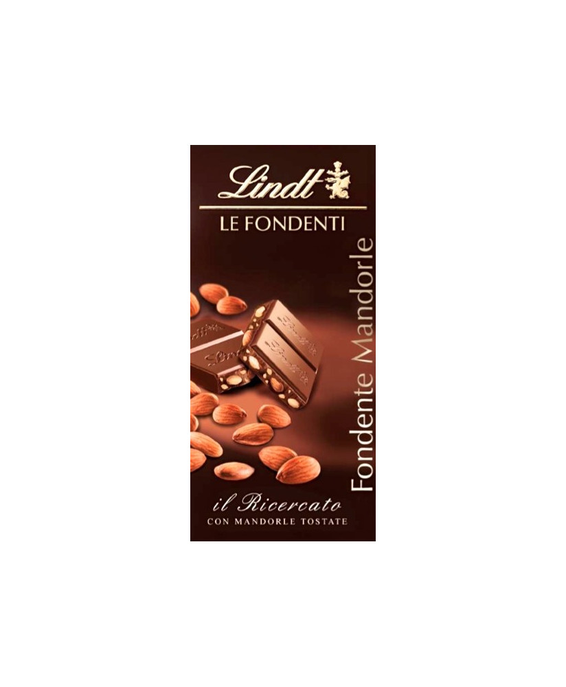Buy Online sales dark chocolate bars with almonds Lindt & Sprüngli, the original recipe. Shop online tablets